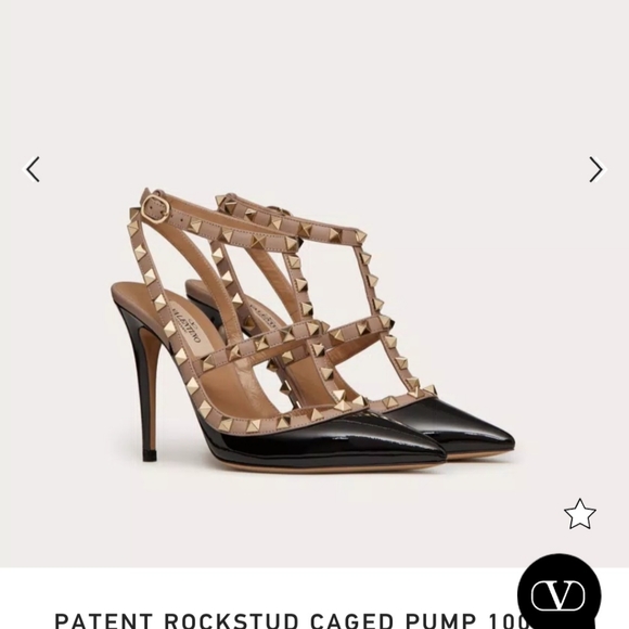 VALENTINO ROCKSTUD 100MM NERO POUDRE - Picture 3 of 8